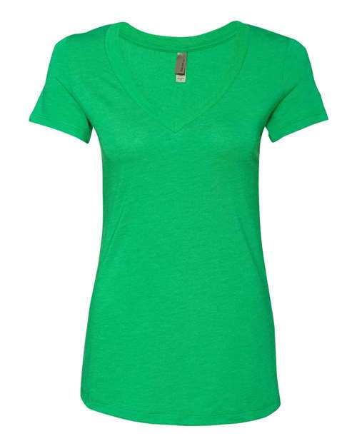 Women’s Triblend Deep V-Neck T-Shirt | USA Decoration