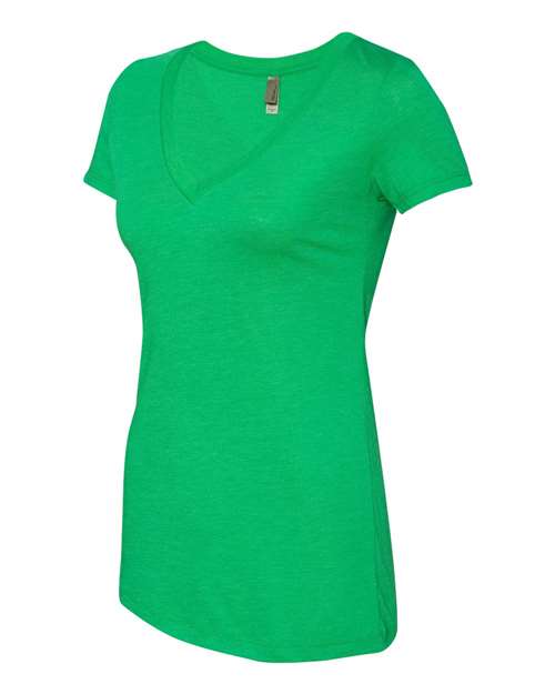 Women’s Triblend Deep V-Neck T-Shirt | USA Decoration