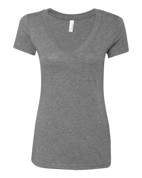 Women’s Triblend Deep V-Neck T-Shirt | USA Decoration
