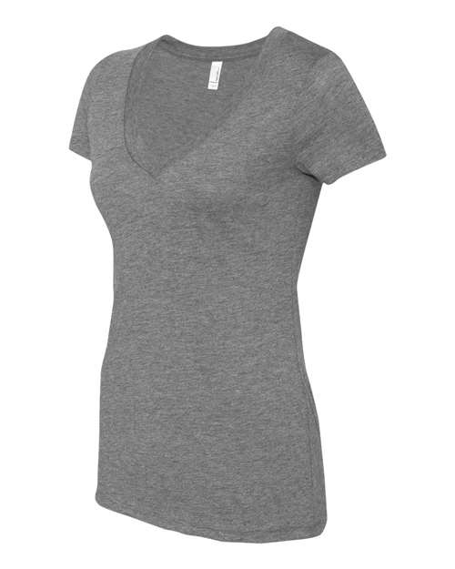 Women’s Triblend Deep V-Neck T-Shirt | USA Decoration