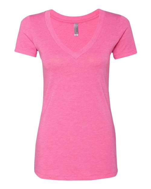 Women’s Triblend Deep V-Neck T-Shirt | USA Decoration