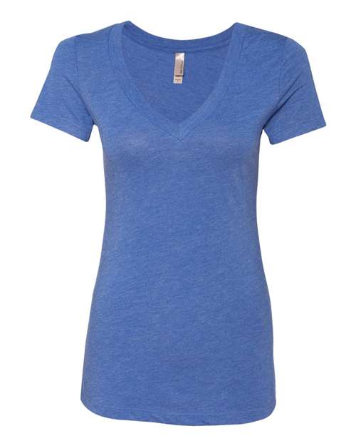 Women’s Triblend Deep V-Neck T-Shirt | USA Decoration
