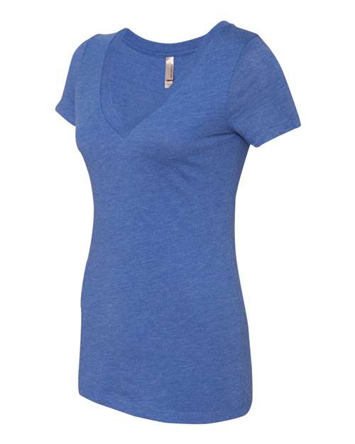 Women’s Triblend Deep V-Neck T-Shirt | USA Decoration