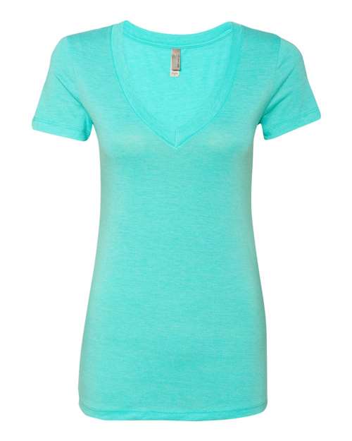 Women’s Triblend Deep V-Neck T-Shirt | USA Decoration