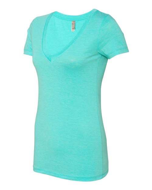 Women’s Triblend Deep V-Neck T-Shirt | USA Decoration