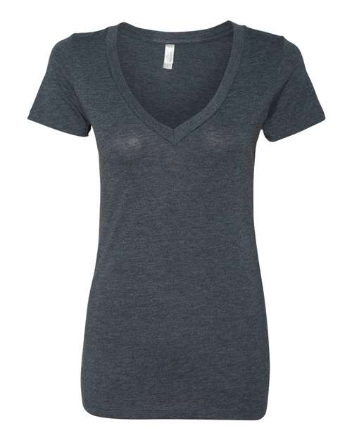 Women’s Triblend Deep V-Neck T-Shirt | USA Decoration