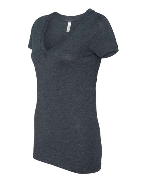 Women’s Triblend Deep V-Neck T-Shirt | USA Decoration