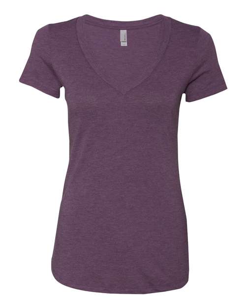 Women’s Triblend Deep V-Neck T-Shirt | USA Decoration