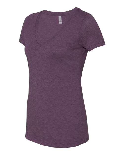 Women’s Triblend Deep V-Neck T-Shirt | USA Decoration