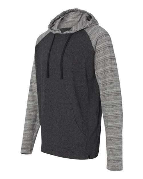 Yarn-Dyed Hooded Raglan Long Sleeve T-Shirt | USA Decoration