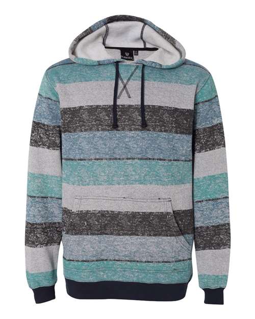 Printed Stripes Fleece Sweatshirt | USA Decoration