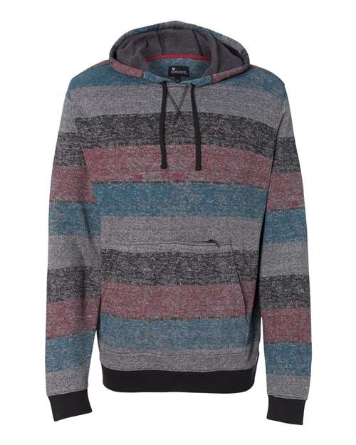Printed Stripes Fleece Sweatshirt | USA Decoration