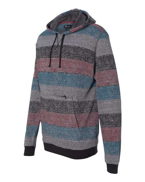 Printed Stripes Fleece Sweatshirt | USA Decoration