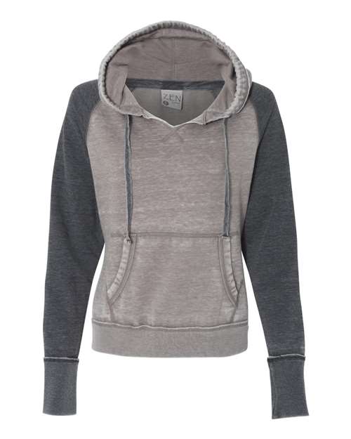 Women's Zen Fleece Raglan Hooded Sweatshirt | USA Decoration