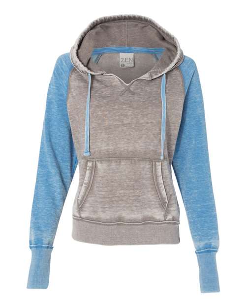 Women's Zen Fleece Raglan Hooded Sweatshirt | USA Decoration