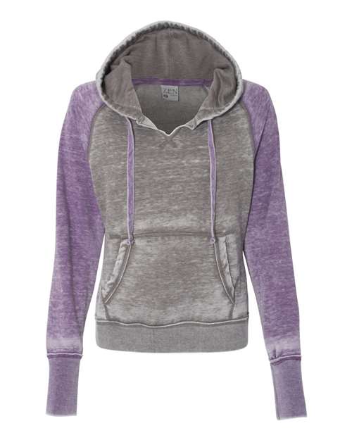 Women's Zen Fleece Raglan Hooded Sweatshirt | USA Decoration