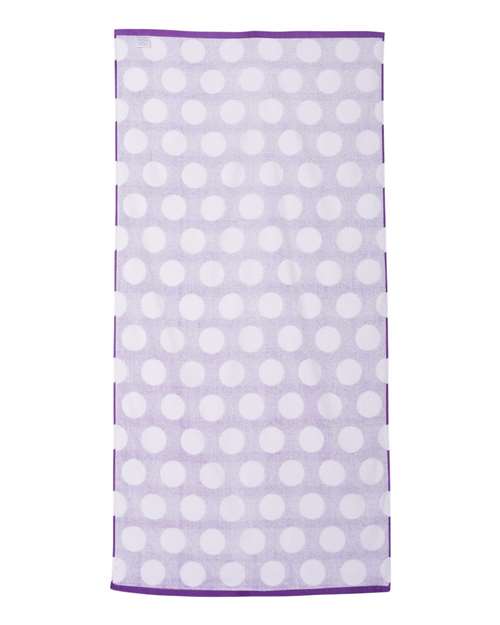 Polka Dot Velour Beach Towel | USA Decoration