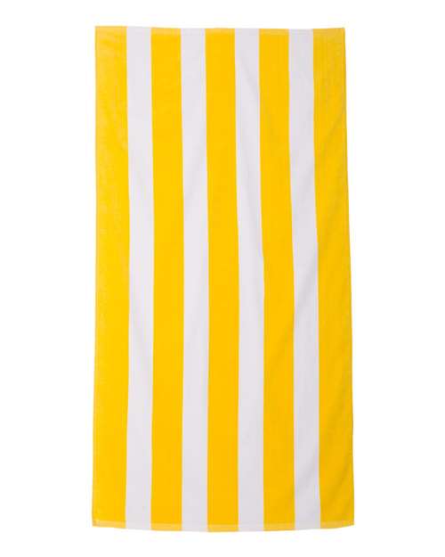 Cabana Stripe Velour Beach Towel | USA Decoration