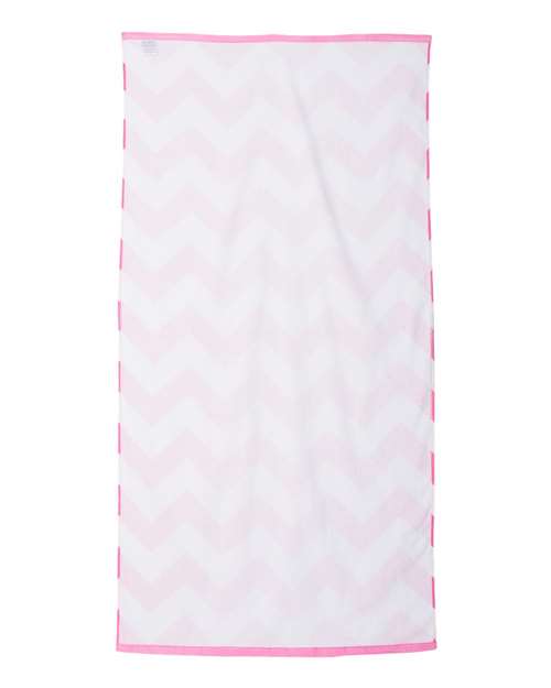 Chevron Velour Beach Towel | USA Decoration
