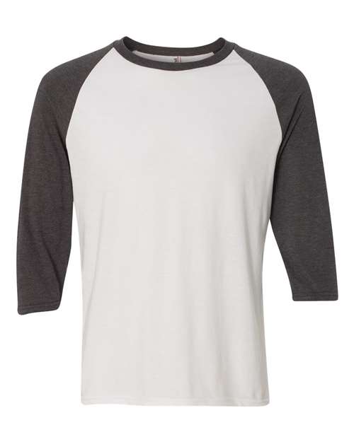Triblend Raglan Three-Quarter Sleeve T-Shirt | USA Decoration