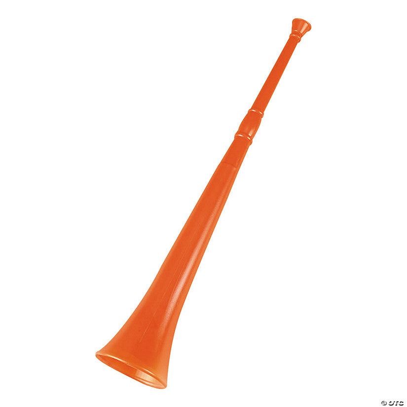 Per Dozen: 28" Bright Orange Team Spirit Collapsible Stadium Horns - 12 Pc. | USA Decoration®