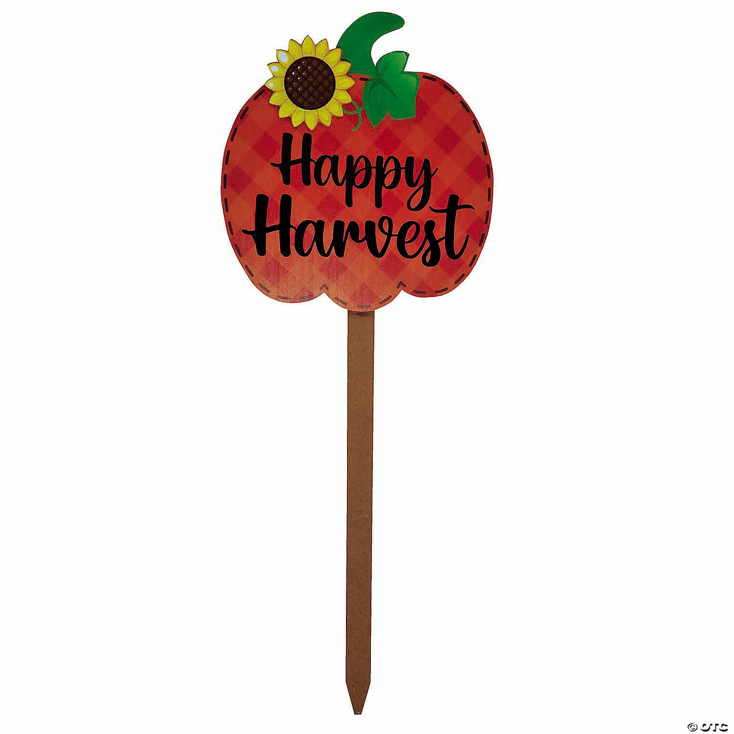 Each: 43" Happy Harvest Pumpkin-Shaped Wood Yard Sign | USA Decoration®