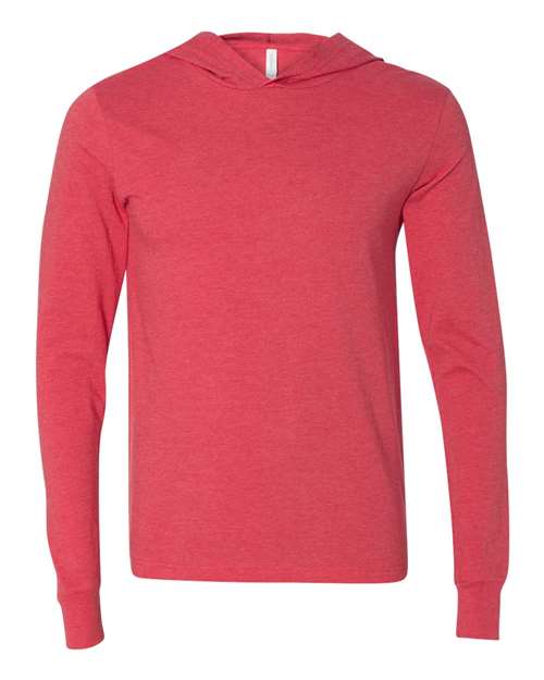 Jersey Hooded Long Sleeve Tee | USA Decoration