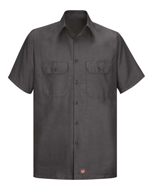 Ripstop Short Sleeve Work Shirt | USA Decoration