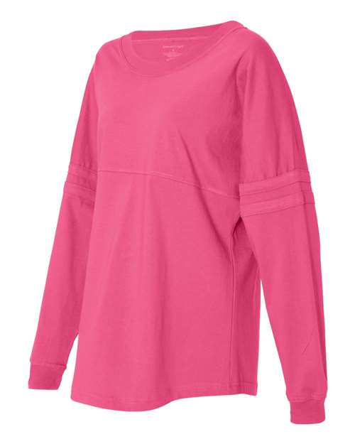 Women's Jersey Pom Pom Long Sleeve T-Shirt | USA Decoration