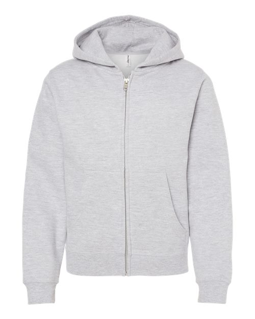 Youth Midweight Full-Zip Hooded Sweatshirt | USA Decoration