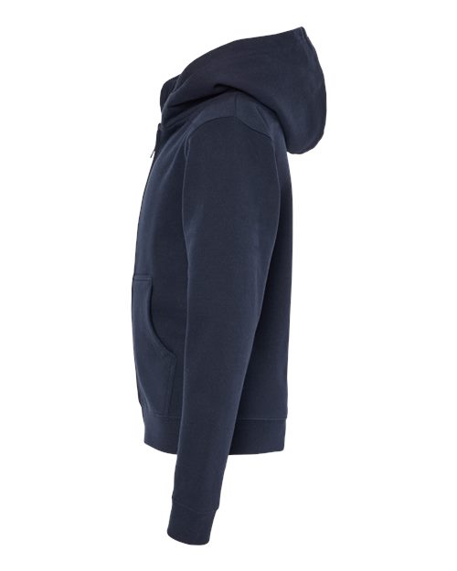 Youth Midweight Full-Zip Hooded Sweatshirt | USA Decoration