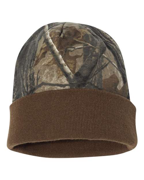 12" Licensed Camo Cuffed Beanie | USA Decoration