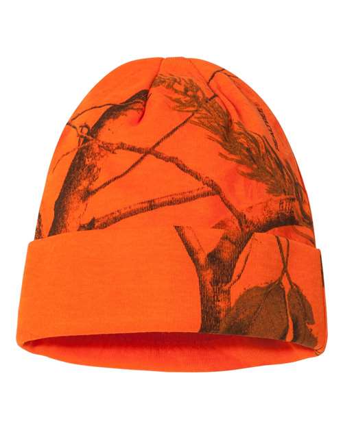 12" Licensed Camo Cuffed Beanie | USA Decoration