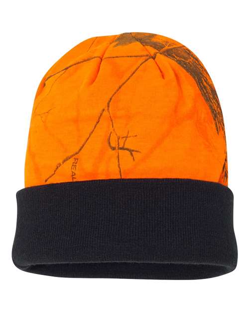 12" Licensed Camo Cuffed Beanie | USA Decoration
