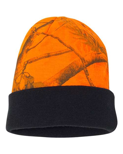 12" Licensed Camo Cuffed Beanie | USA Decoration
