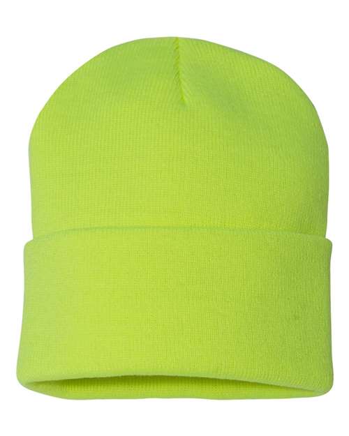 12" Solid Cuffed Beanie | USA Decoration