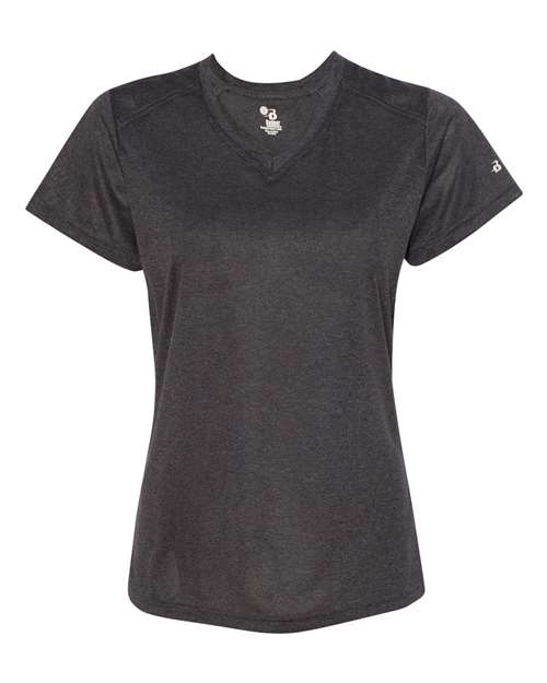 Women's Pro Heather V-Neck T-Shirt | USA Decoration