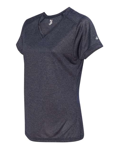 Women's Pro Heather V-Neck T-Shirt | USA Decoration