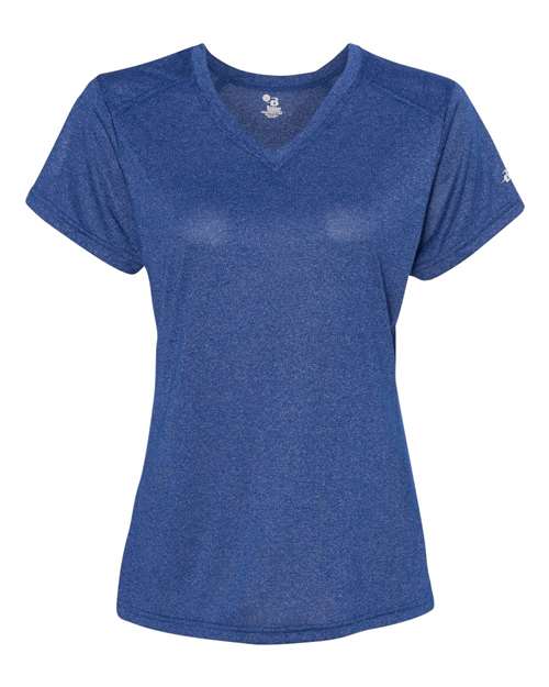 Women's Pro Heather V-Neck T-Shirt | USA Decoration