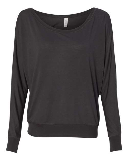 Women’s Flowy Off Shoulder Long Sleeve Tee | USA Decoration