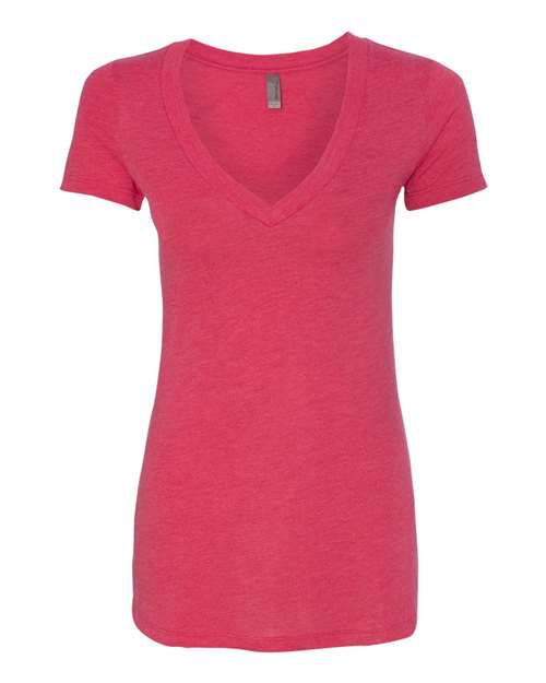 Women’s Triblend Deep V-Neck T-Shirt | USA Decoration