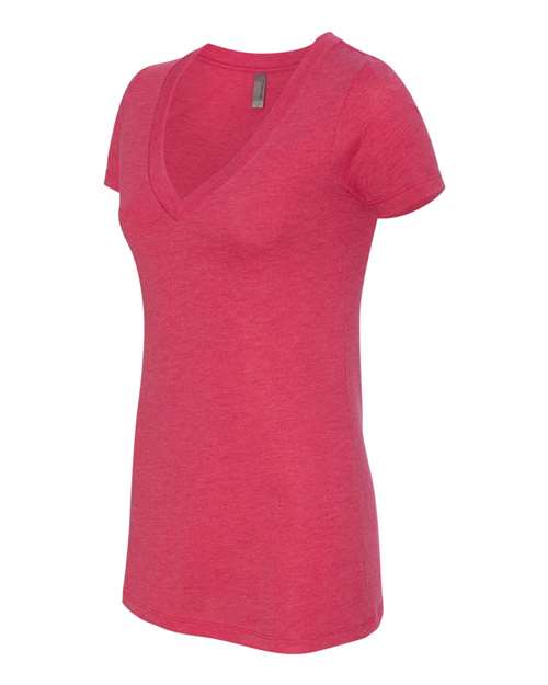 Women’s Triblend Deep V-Neck T-Shirt | USA Decoration