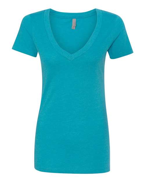 Women’s CVC Deep V-Neck T-Shirt | USA Decoration