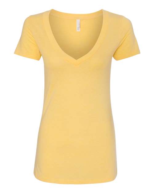 Women’s CVC Deep V-Neck T-Shirt | USA Decoration
