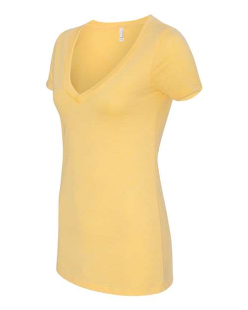 Women’s CVC Deep V-Neck T-Shirt | USA Decoration