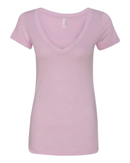 Women’s CVC Deep V-Neck T-Shirt | USA Decoration