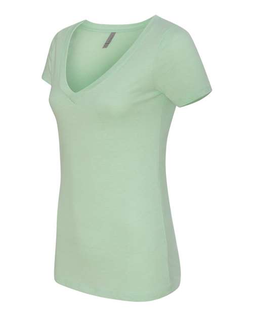 Women’s CVC Deep V-Neck T-Shirt | USA Decoration