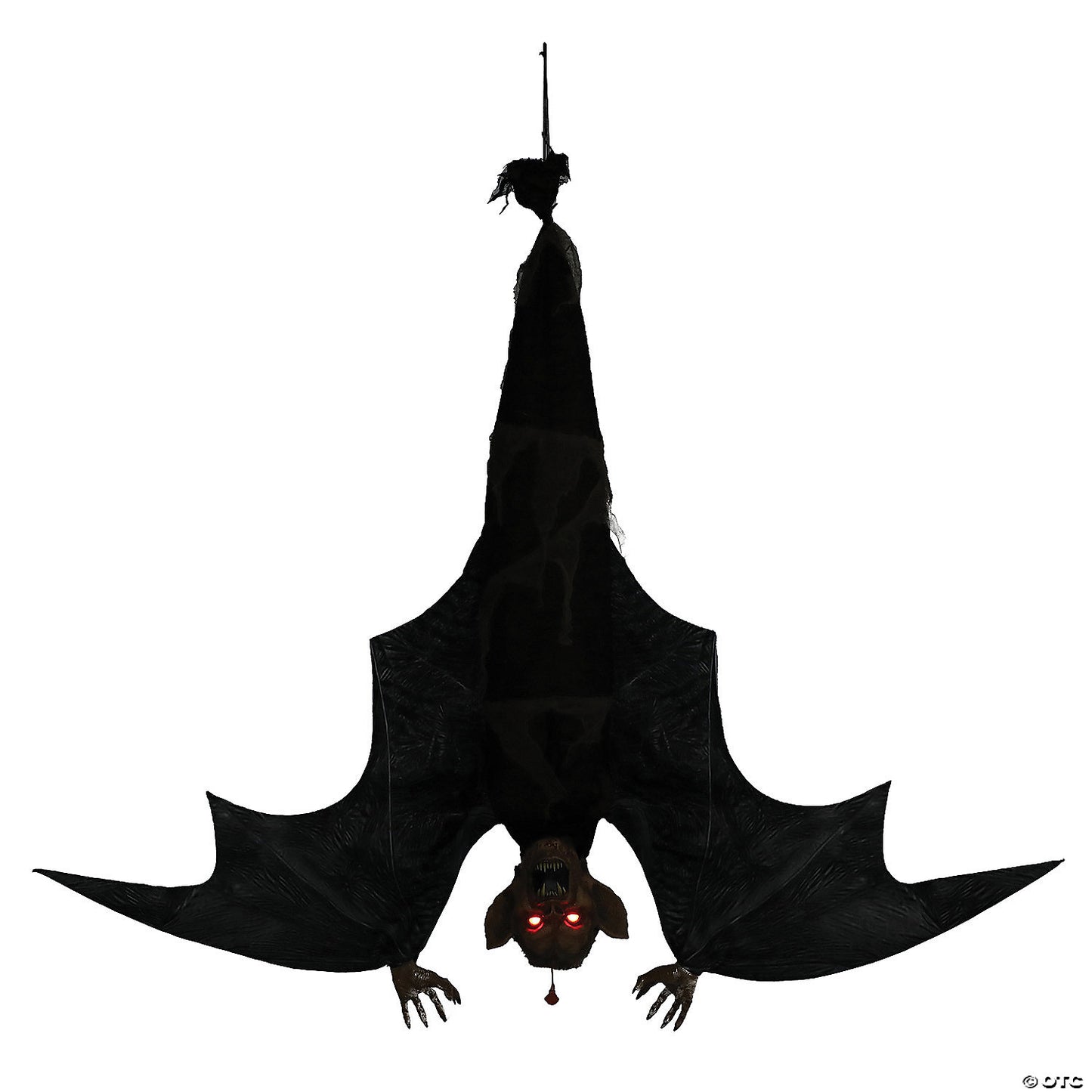 46" Light-Up Hanging Menacing Vampire Animated Prop Halloween Decoration | USA Decoration®