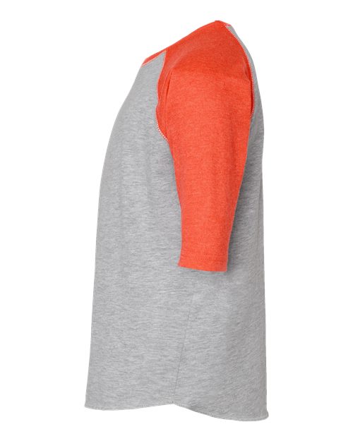 Youth Baseball Fine Jersey Three-Quarter Sleeve Tee | USA Decoration