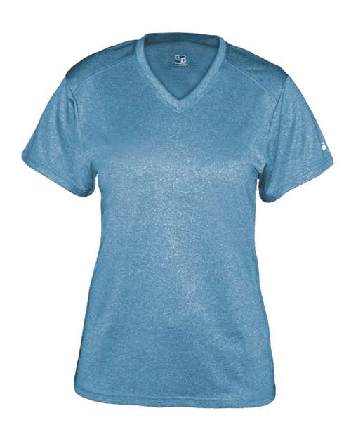 Women's Pro Heather V-Neck T-Shirt | USA Decoration